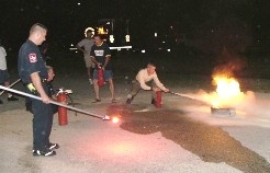 Fire Extinguisher Training (night time)