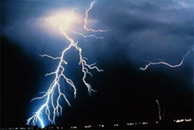 Photo of lightning storm